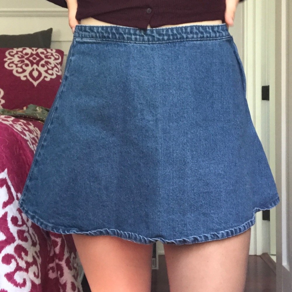 A-line denim skirt!!💙 FOREVER 21